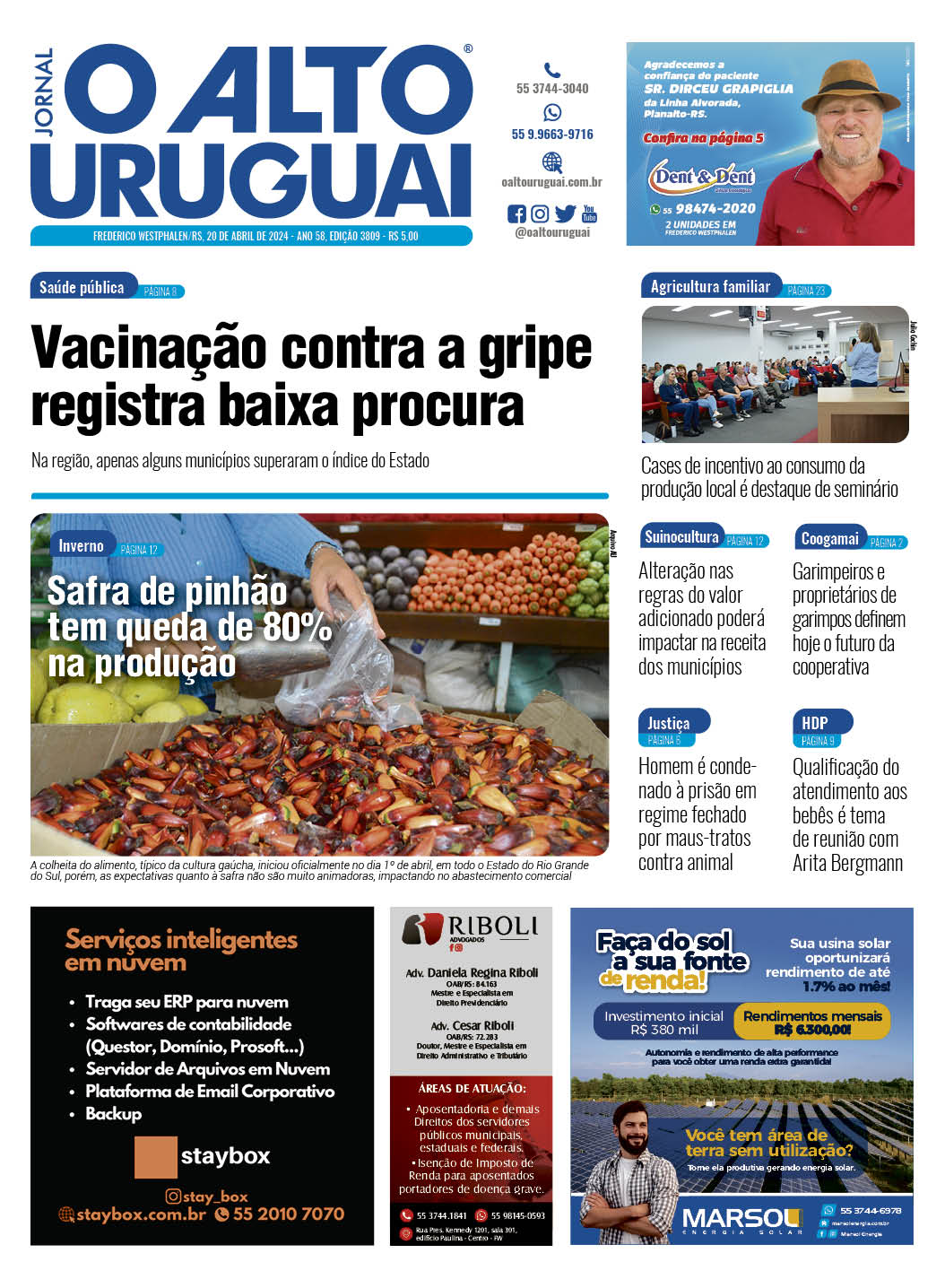 Capa Edição 3809 - Sábado