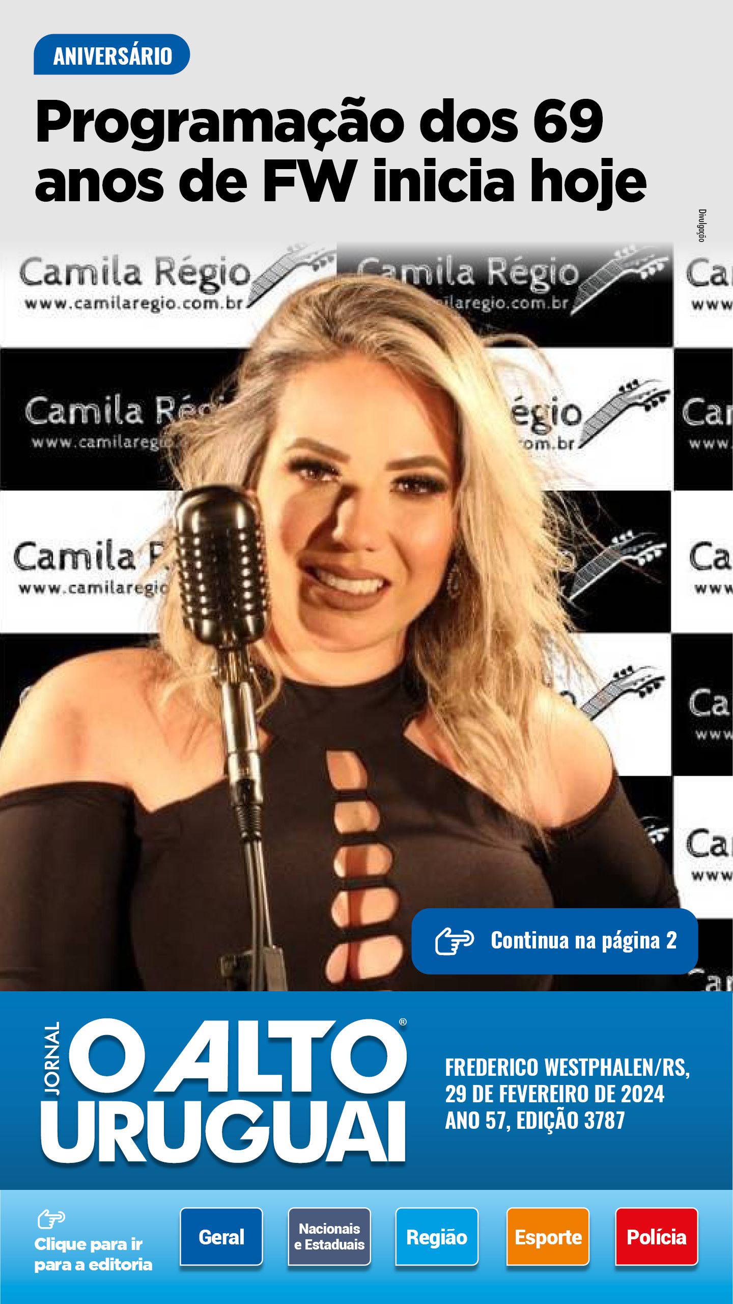 Capa Edição 3787 - Quinta