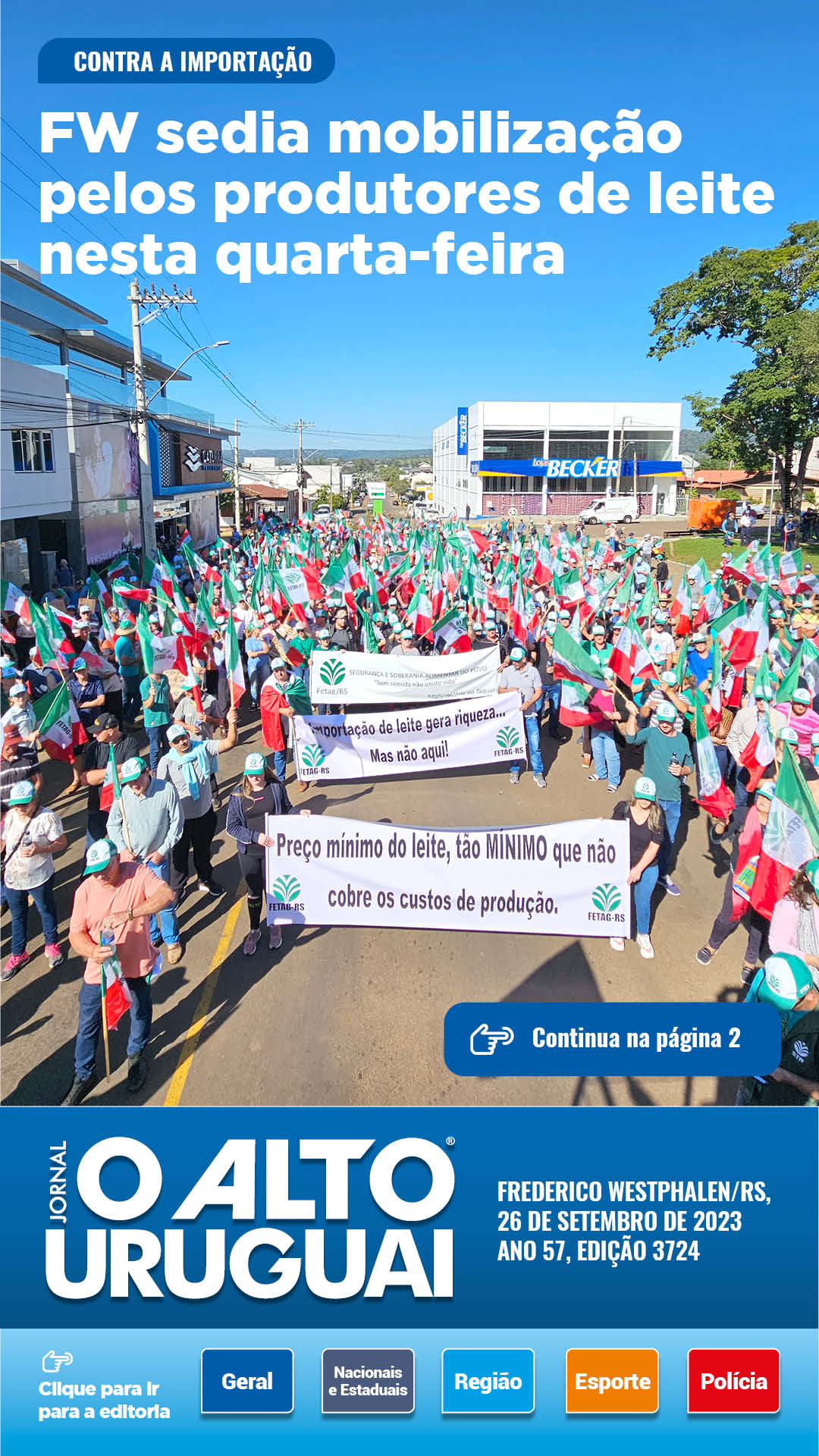 Capa Edição 3724 - Terça