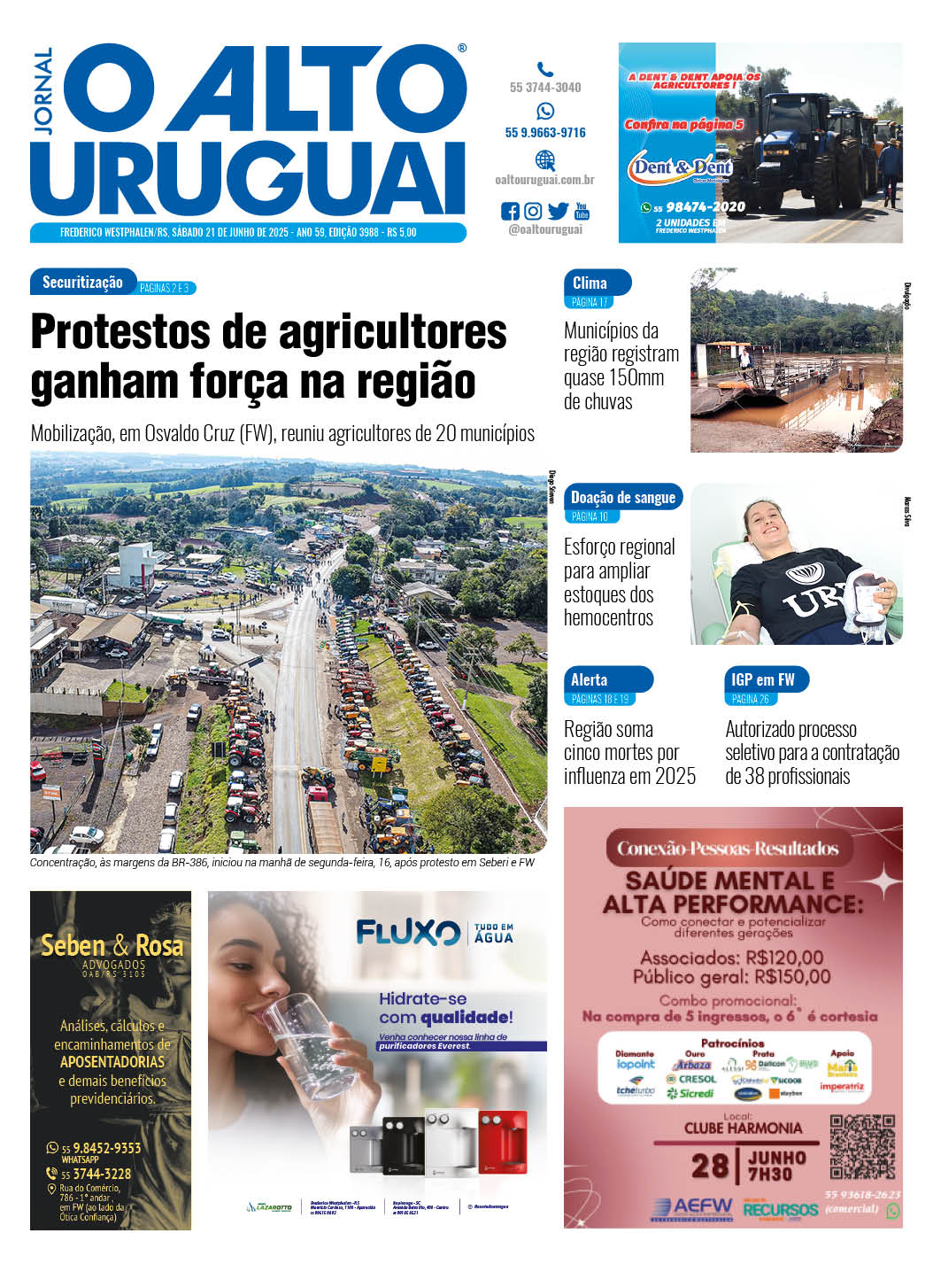 Capa Edição 3988 - Sábado