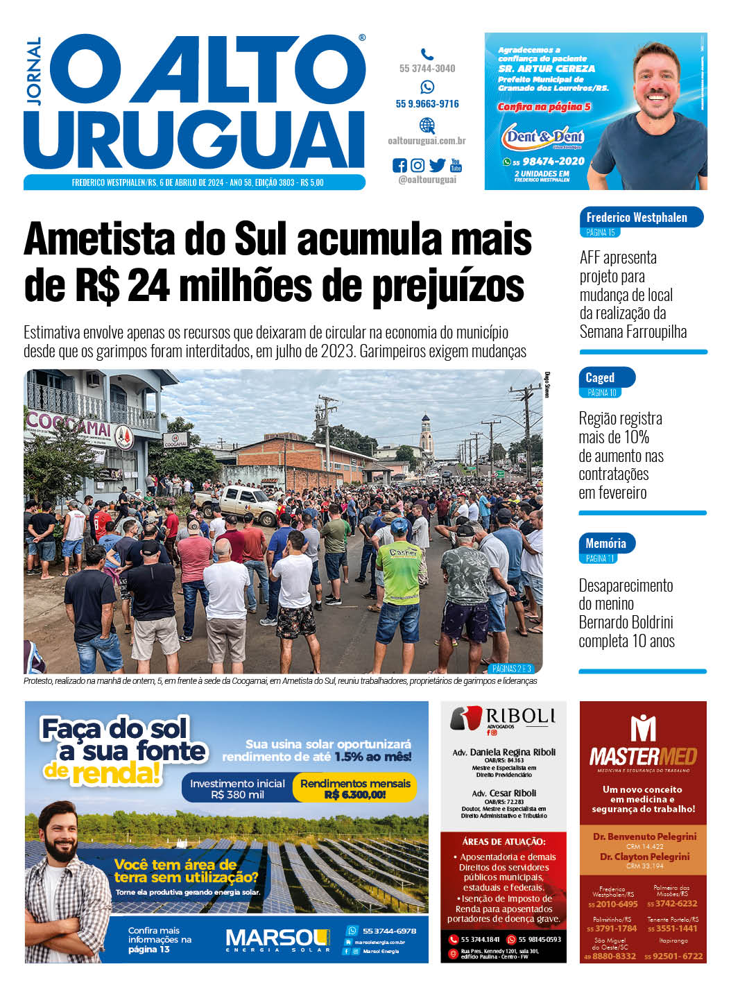 Capa Edição 3803 - Sábado