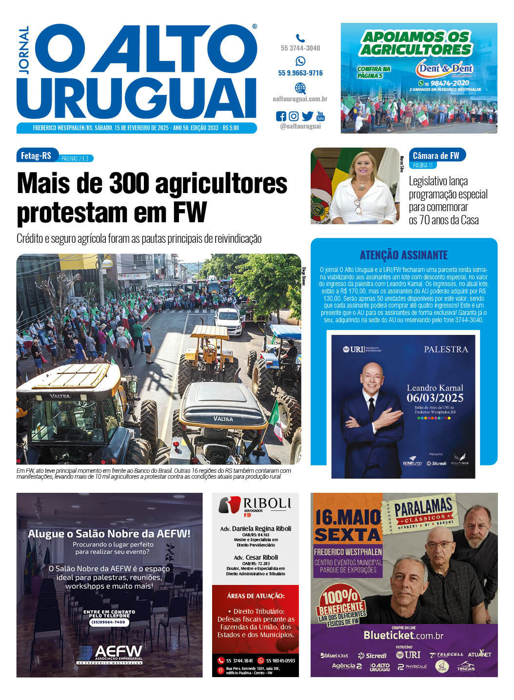 Capa Edição 3936 - Sábado