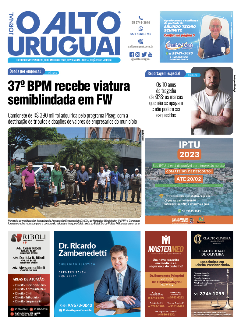 Capa Edição 3621 - Sábado