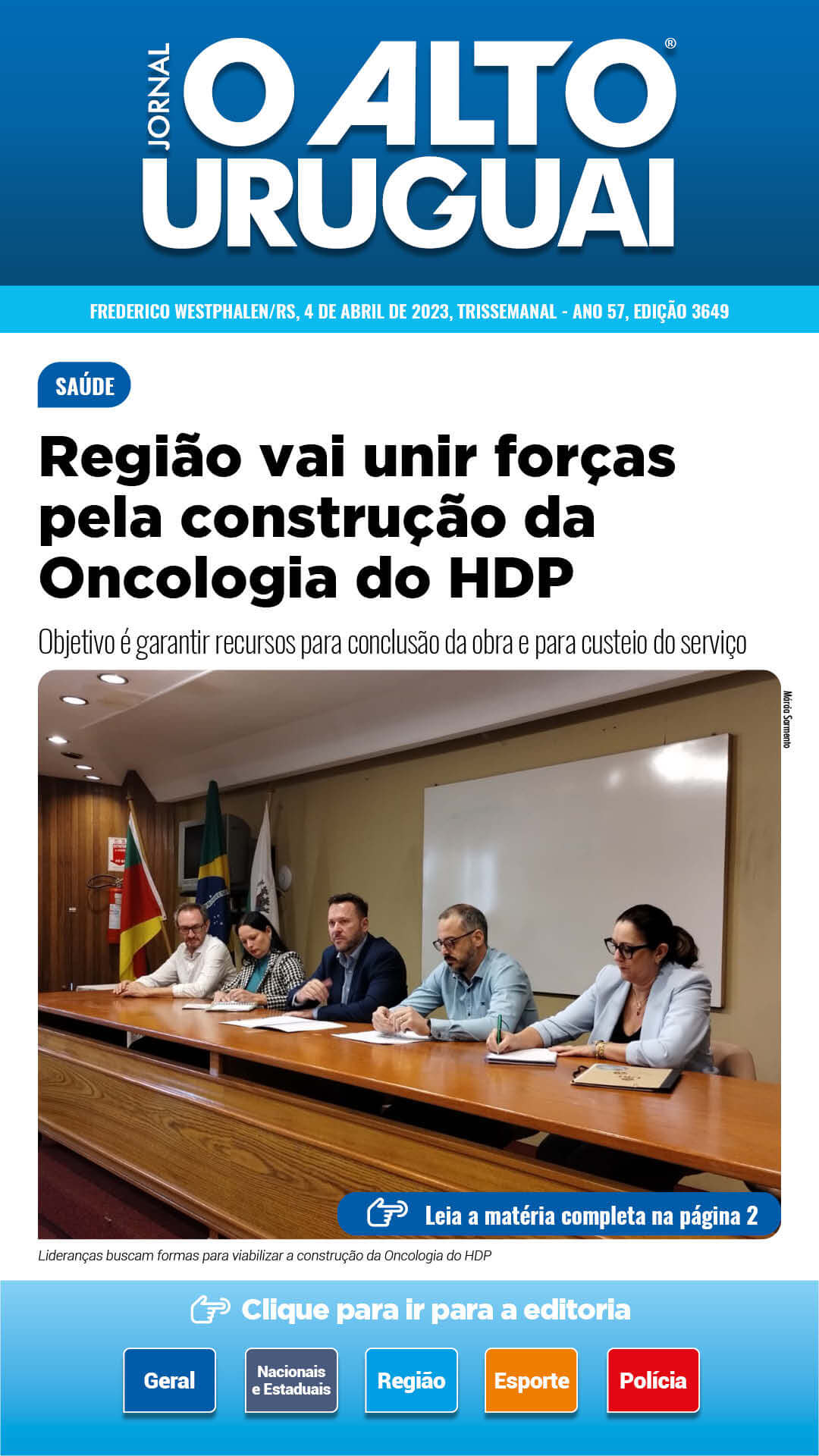 Capa Edição 3649 - Terça