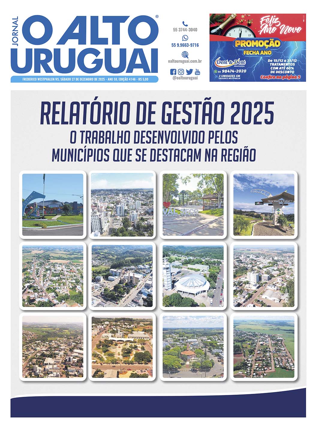 Capa Edição 4146 - Caderno dos Municípios