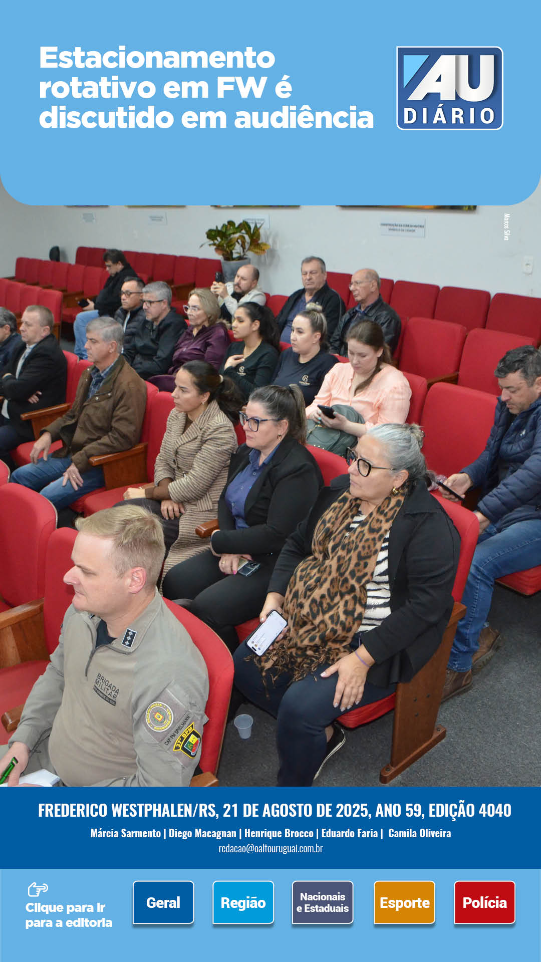 Capa Edição 4040 - Quinta