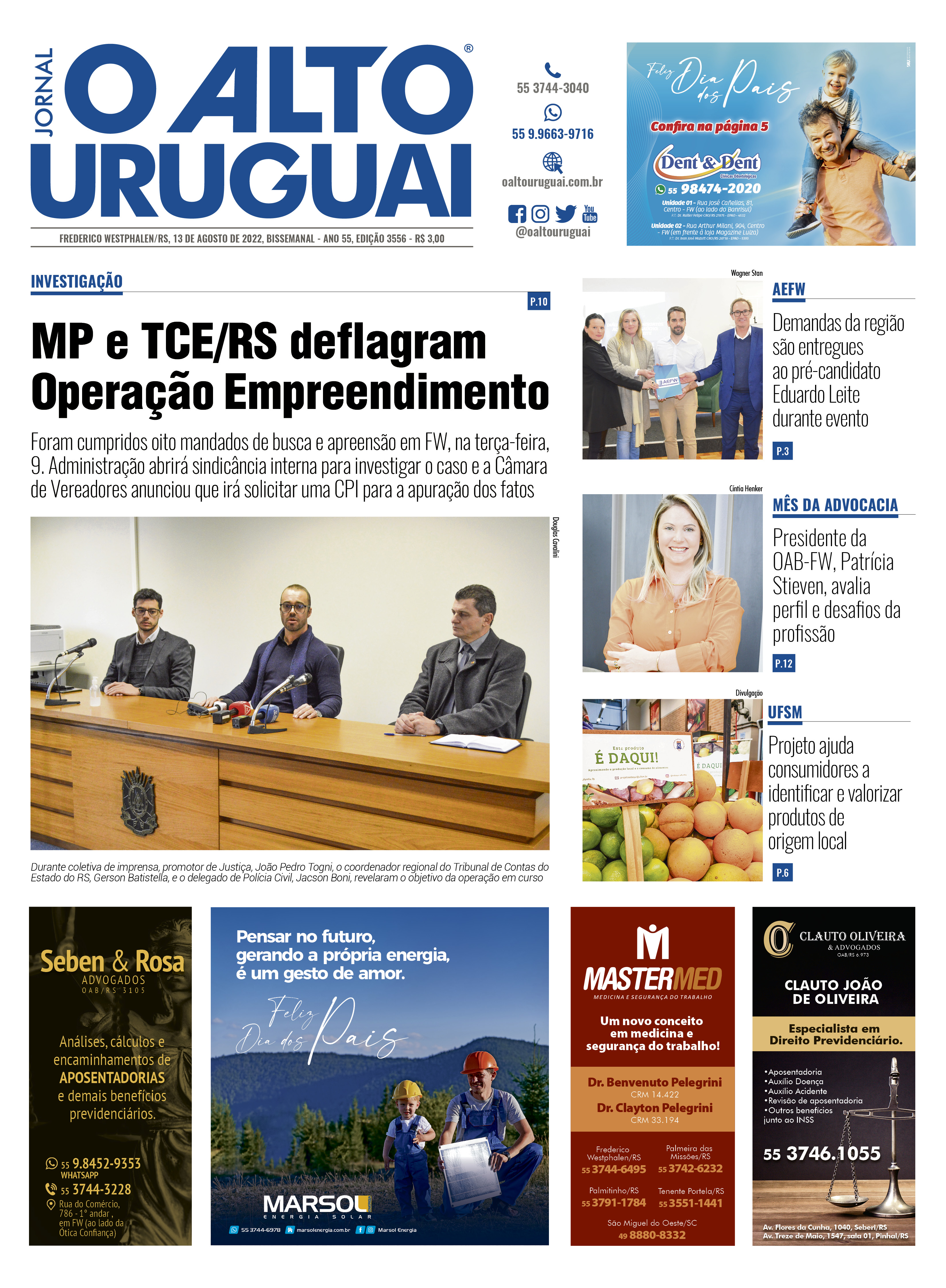 Capa Edição 3556 - Sábado