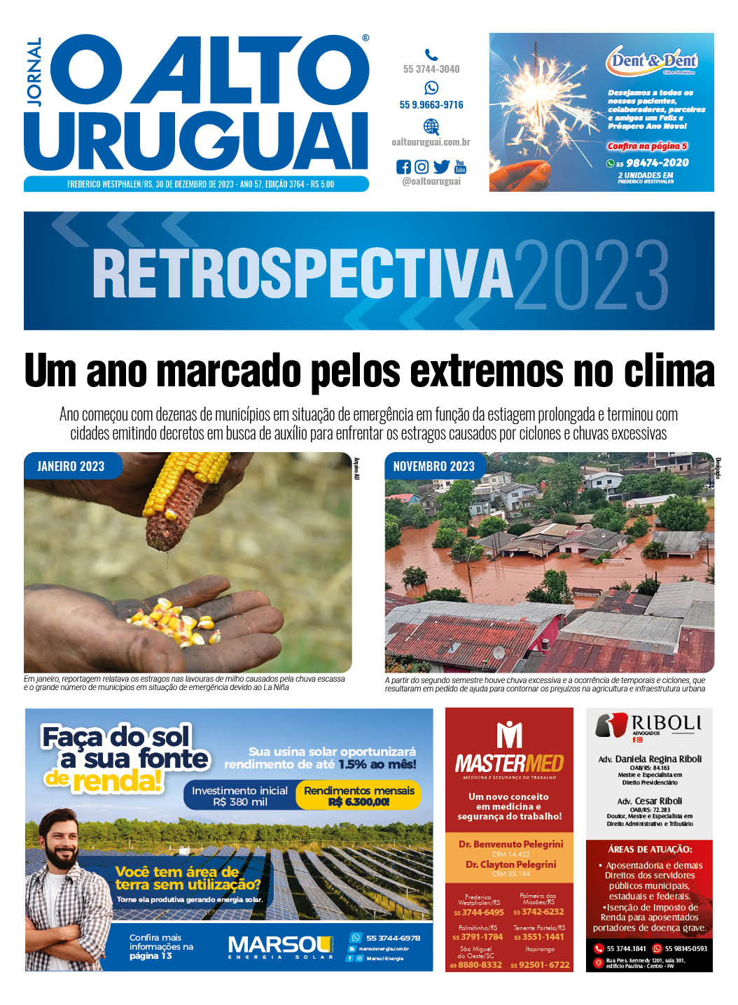 Capa Edição 3764 - Sábado