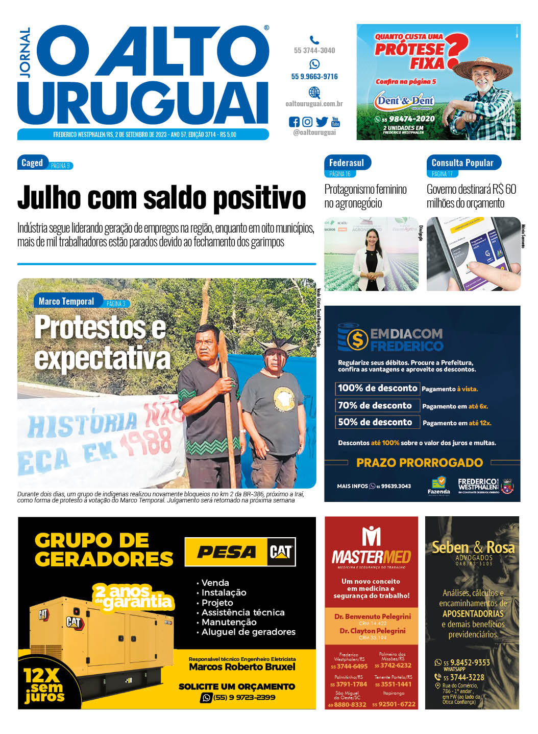 Capa Edição 3714 - Sábado
