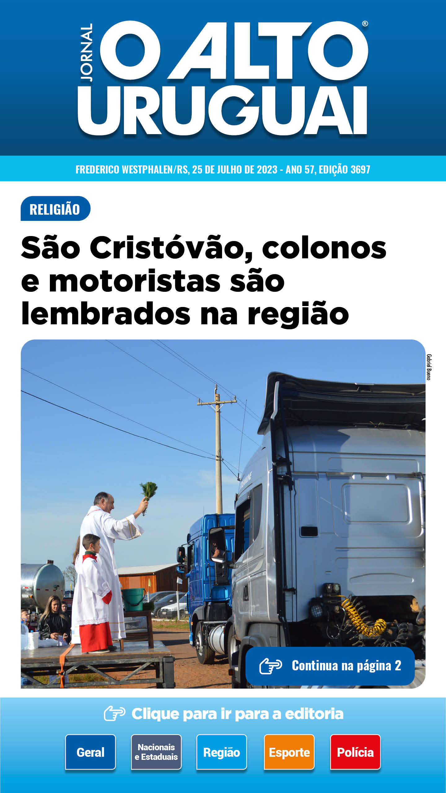 Capa Edição 3697 - Terça