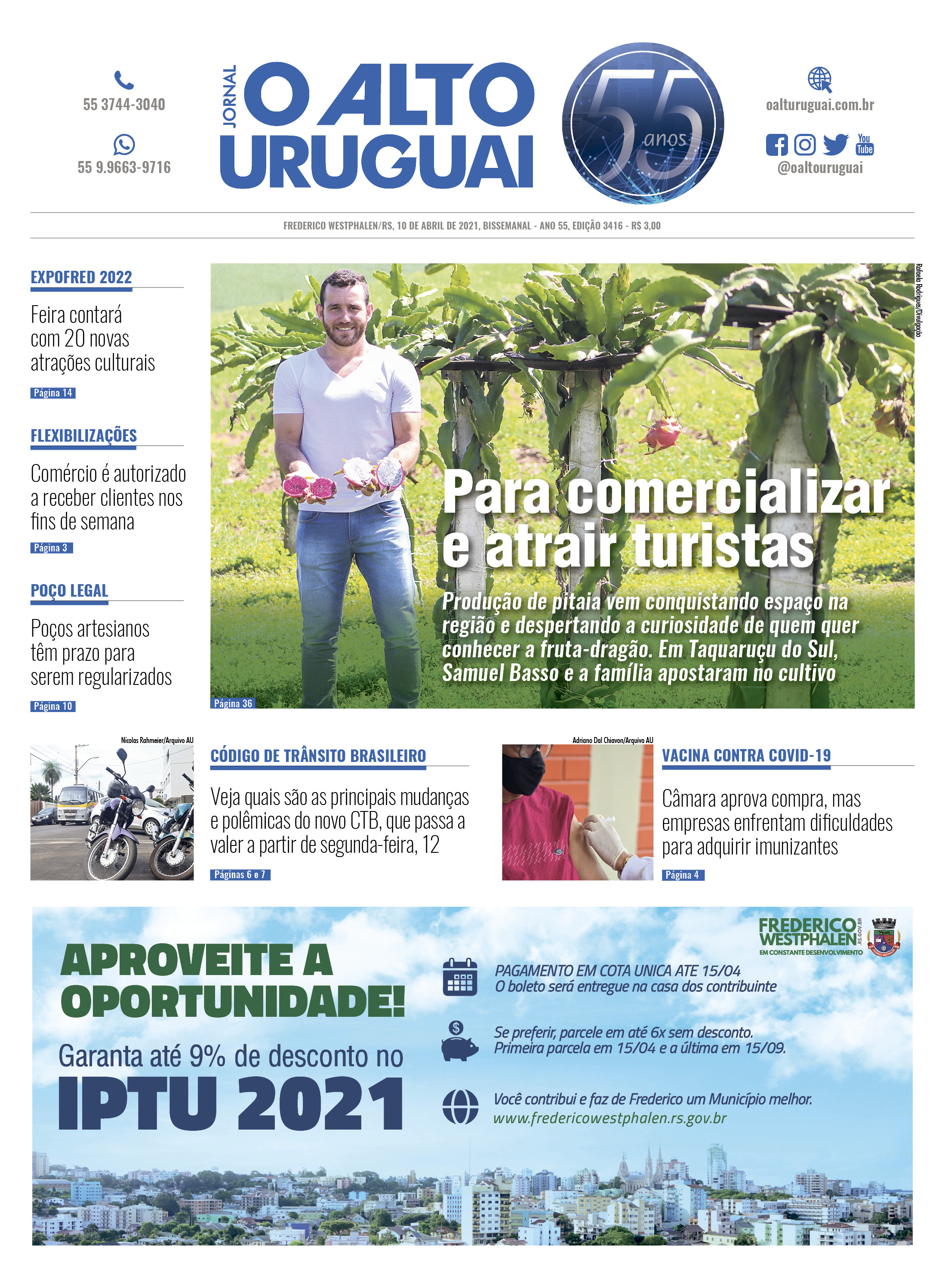Capa Edição 3416 - Sábado