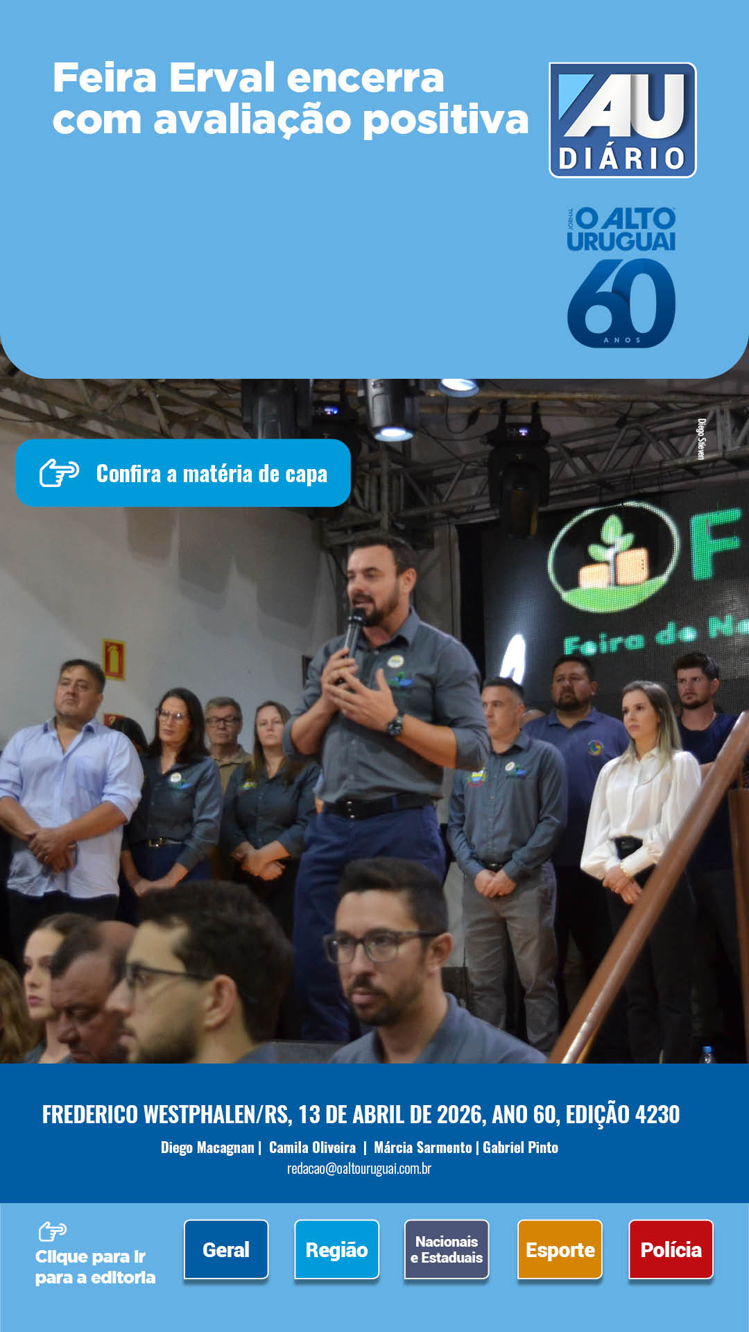 Capa Edição 4230 - Segunda