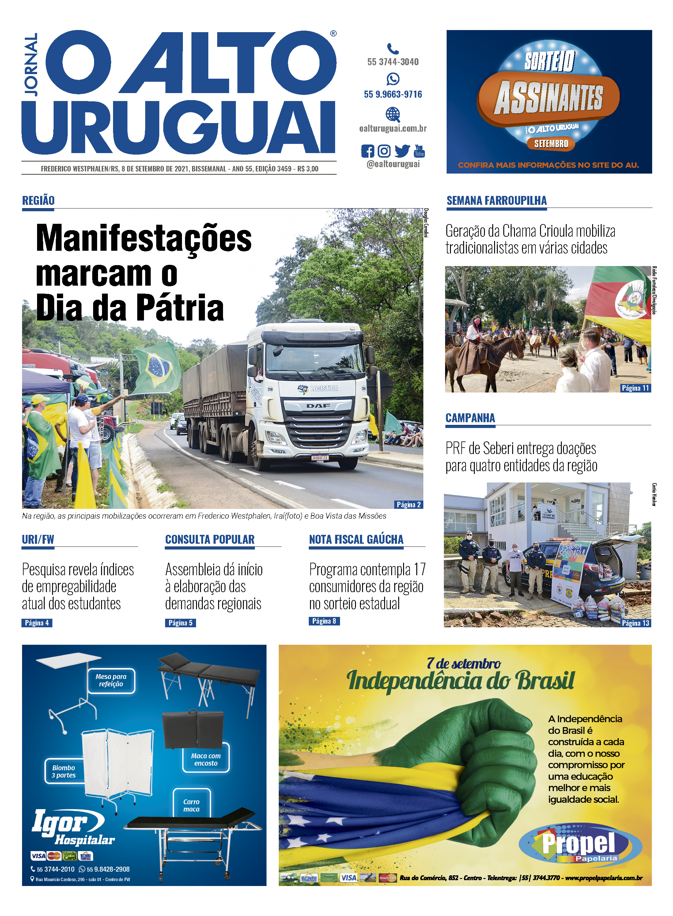 Capa Edição 3459 - Quarta