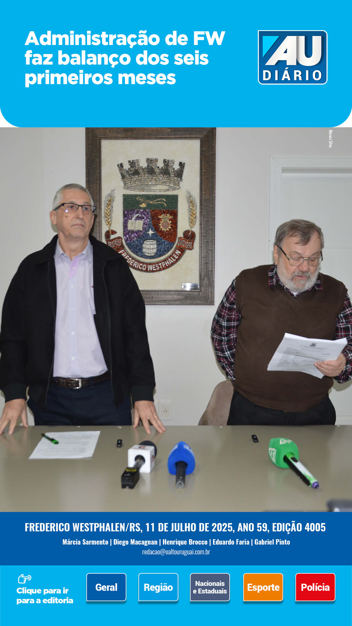 Capa Edição 4005 - Sexta