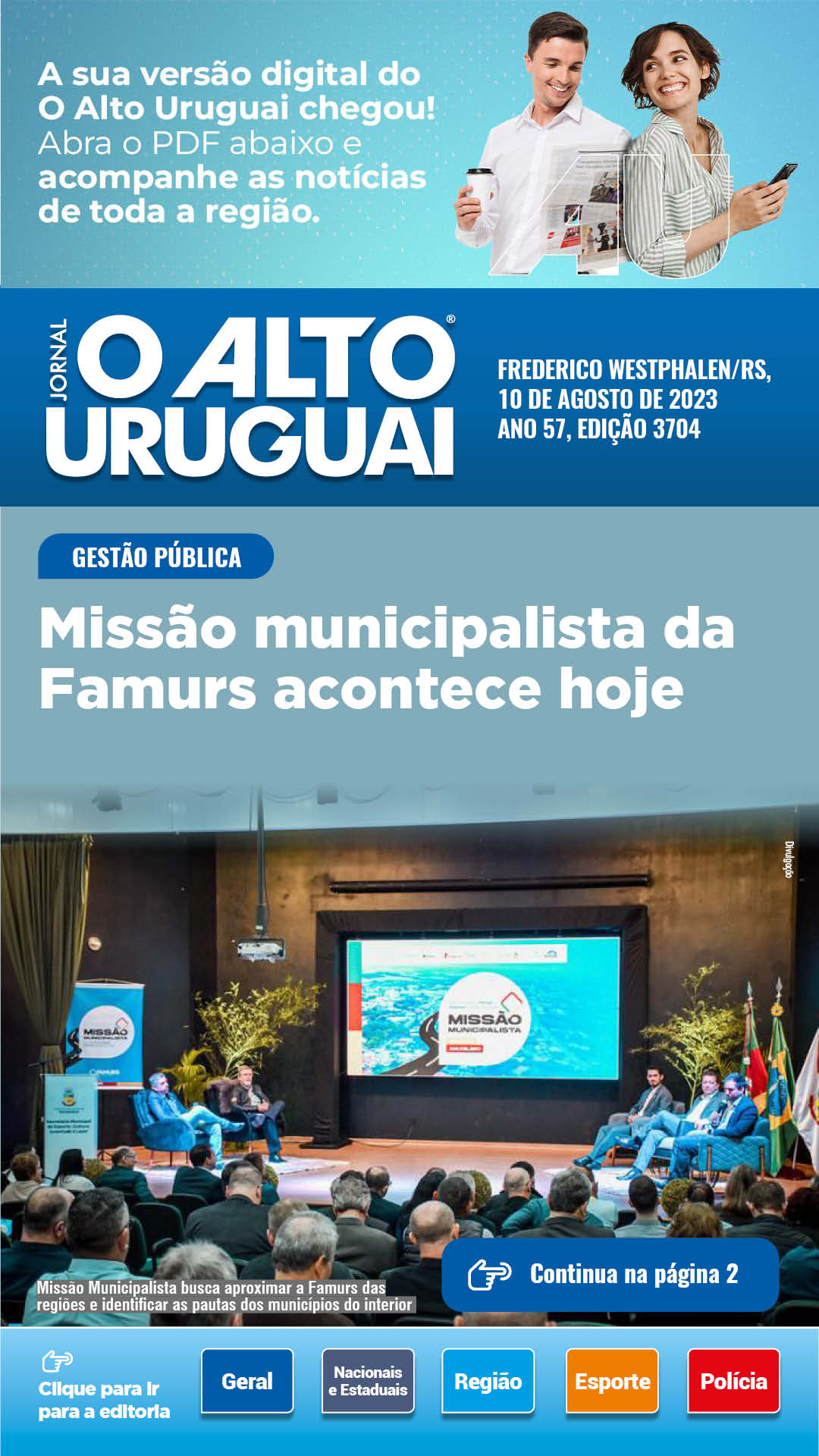 Capa Edição 3704 - Quinta