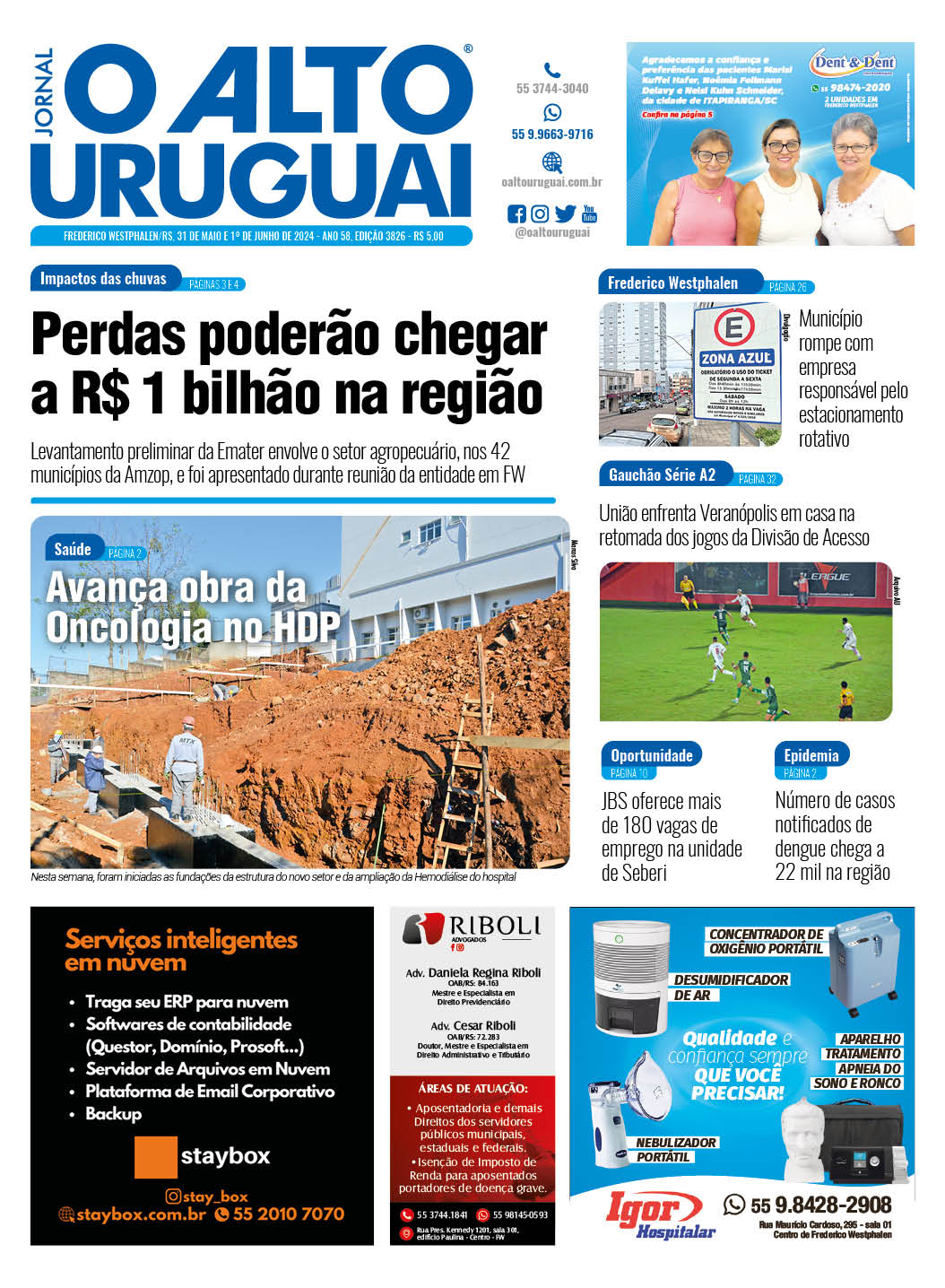 Capa Edição 3826 - Sábado