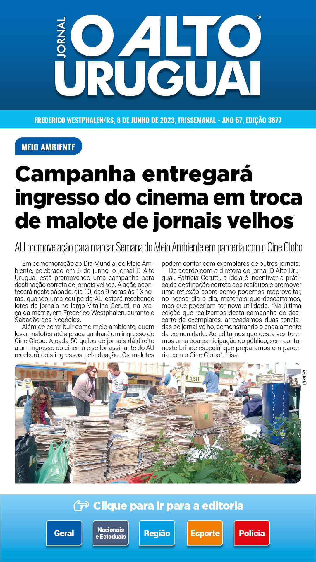 Capa Edição 3677 - Quinta