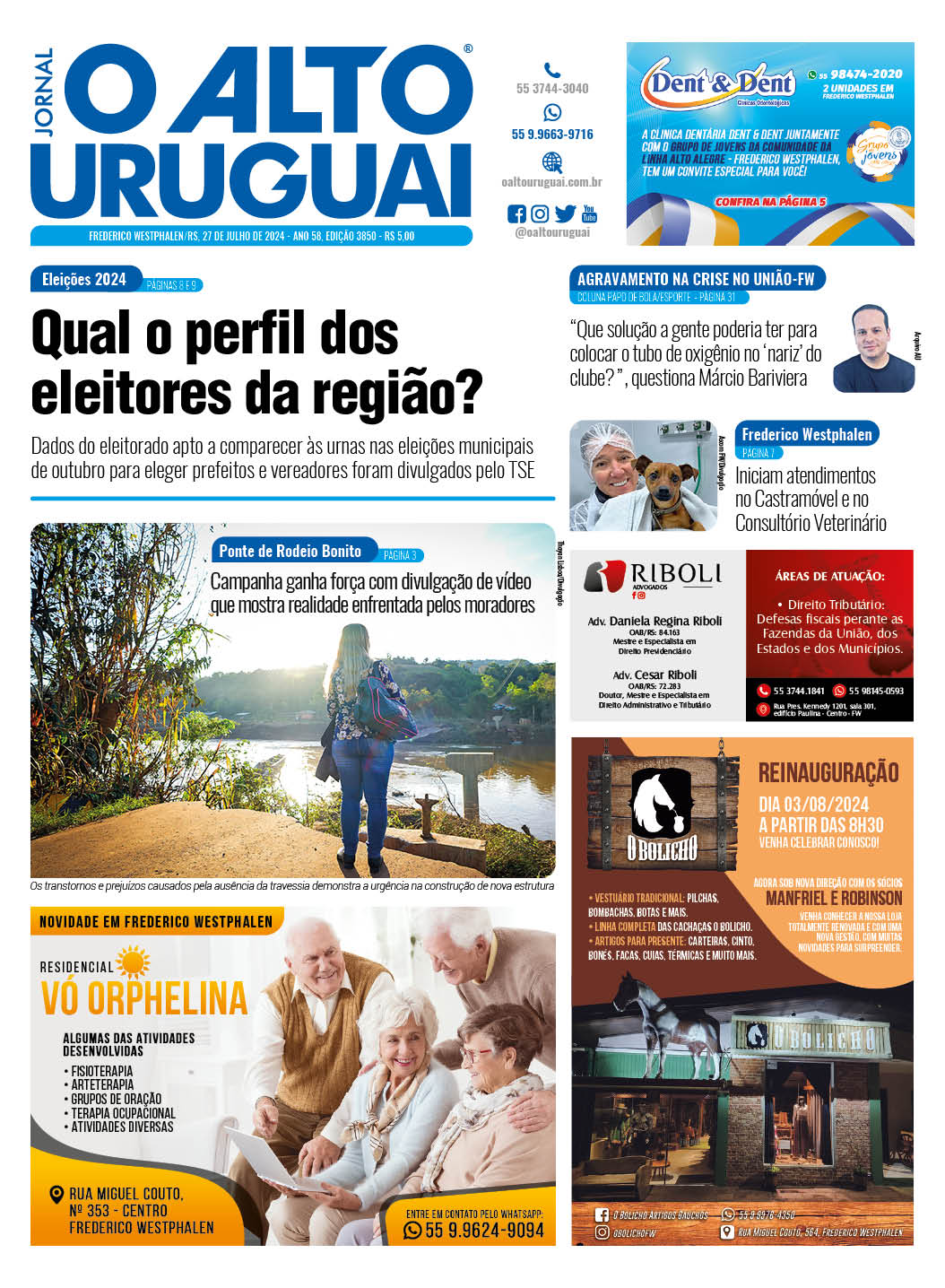 Capa Edição 3850 - Sábado