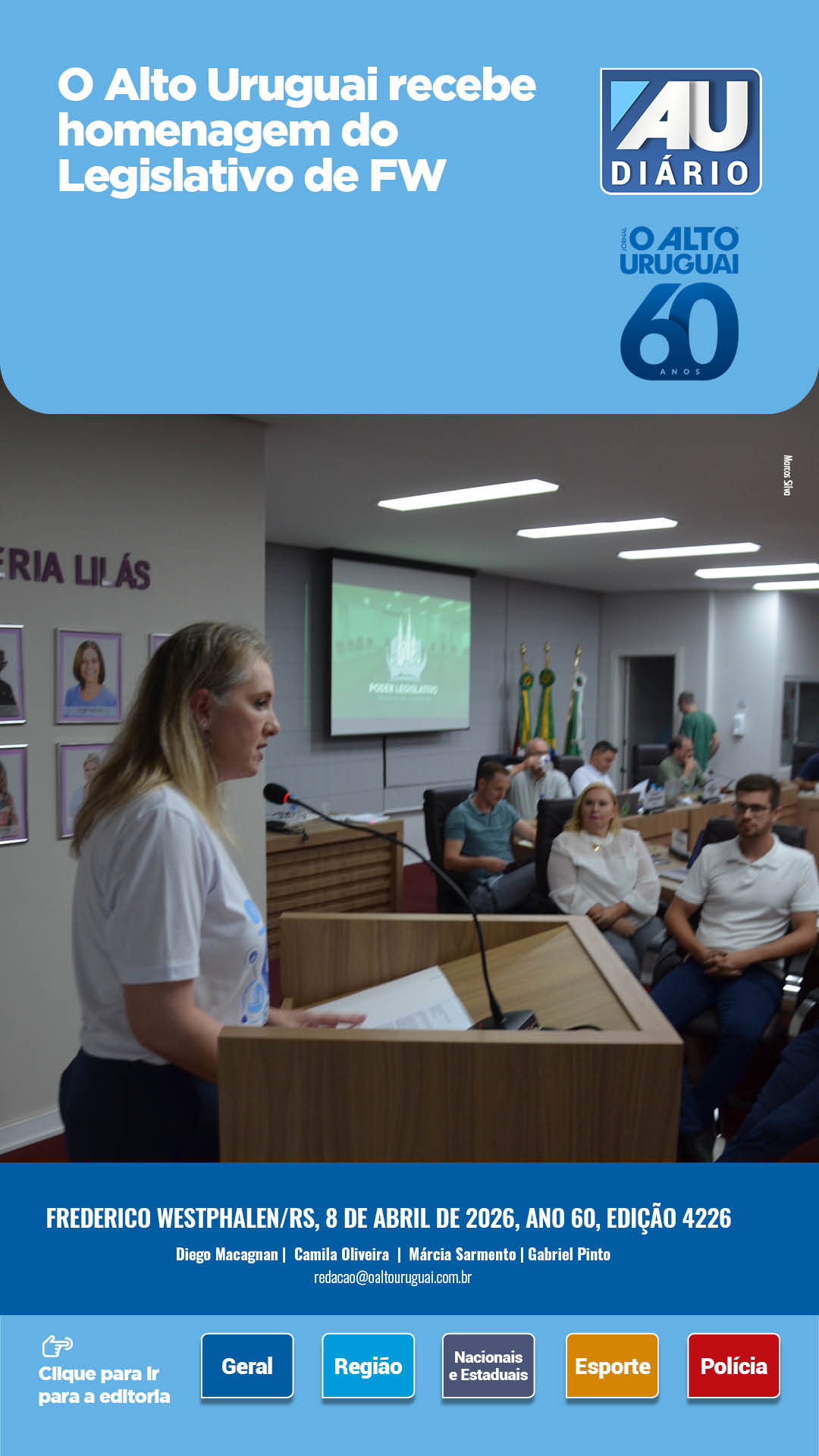 Capa Edição 4226 - Quarta