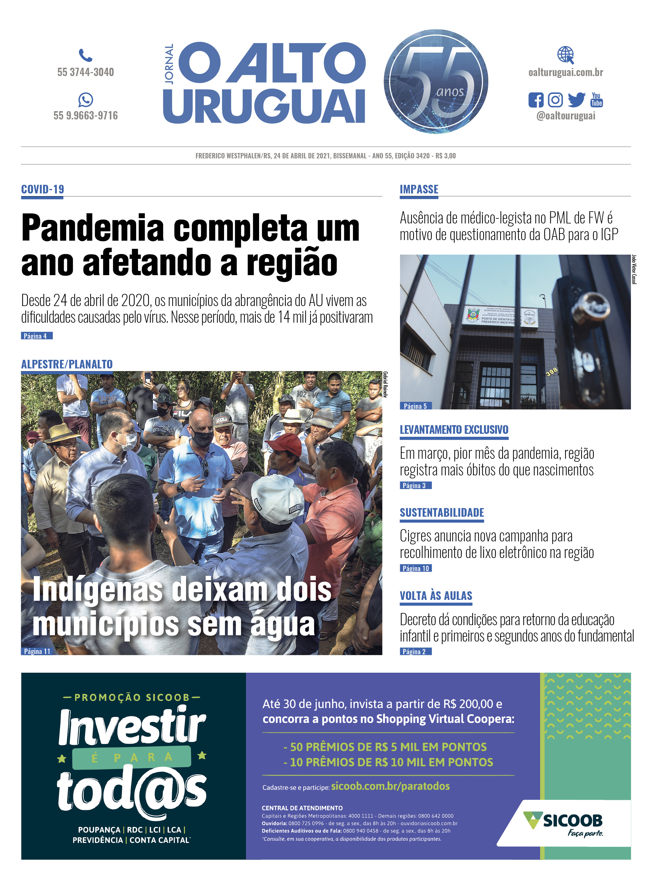 Capa Edição 3420 - Sábado