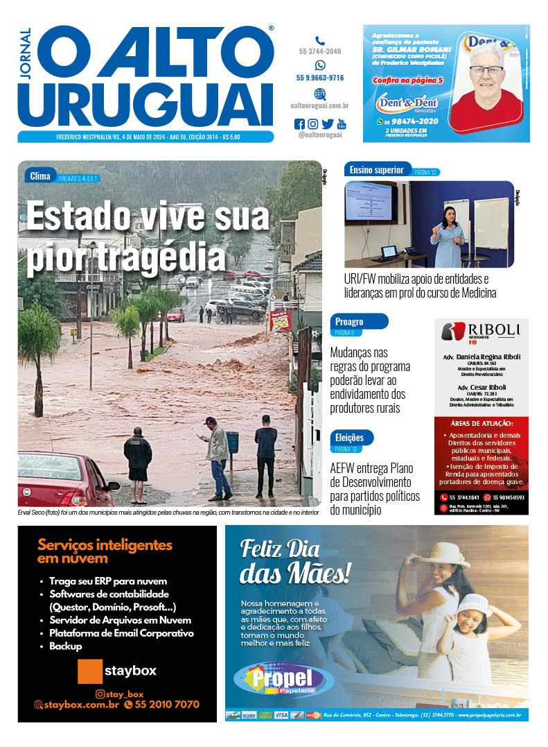 Capa Edição 3814 - Sábado