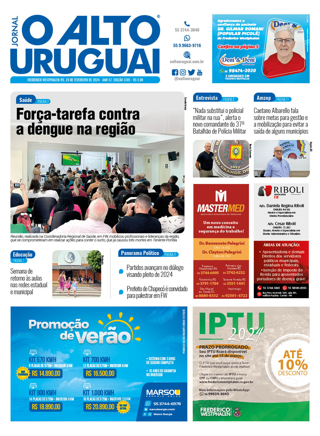 Capa Edição 3785 - Sábado