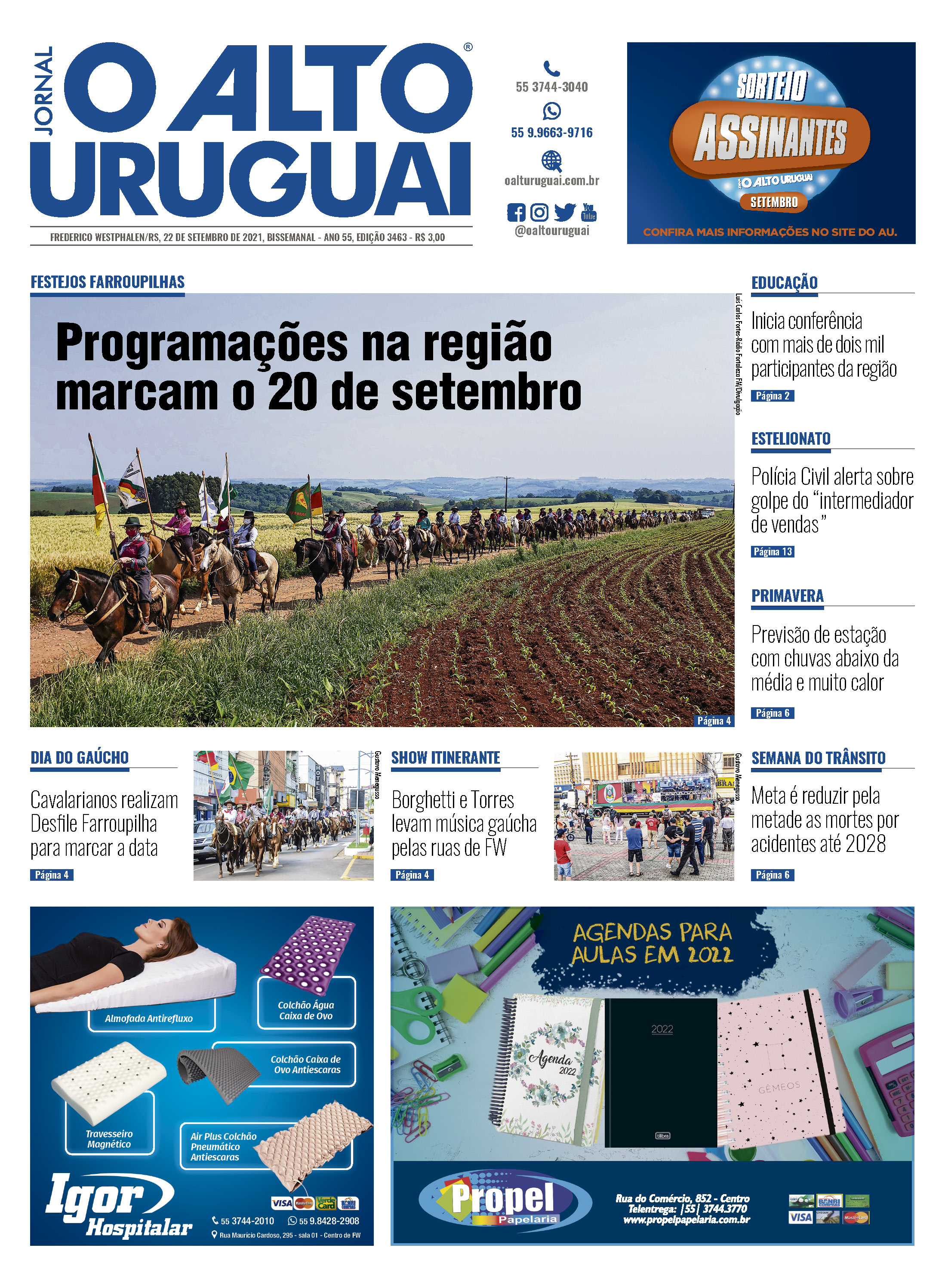 Capa Edição 3463 - Quarta