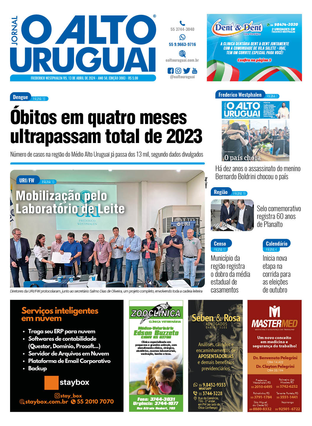 Capa Edição 3806 - Sábado