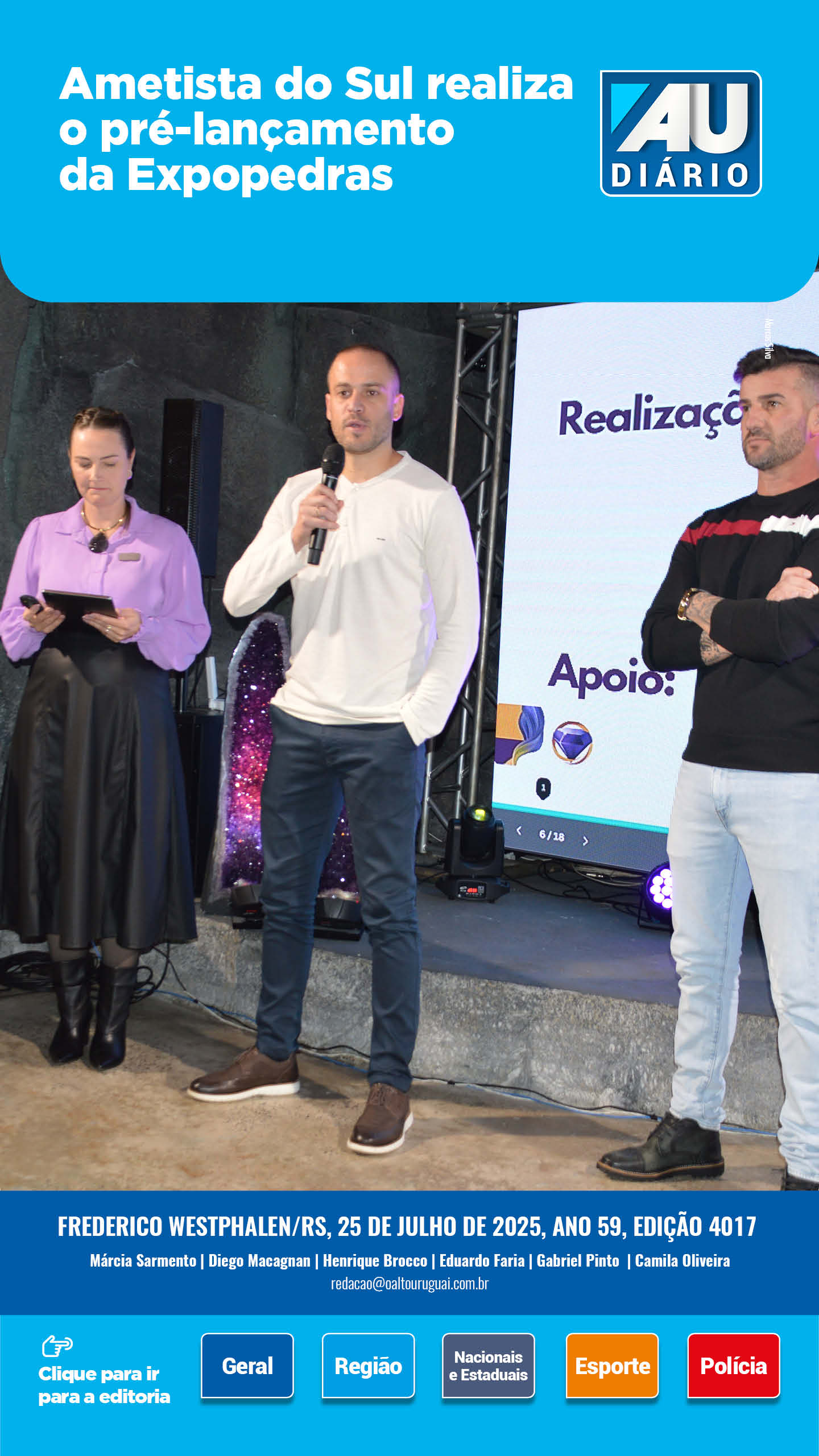 Capa Edição 4017 - Sexta