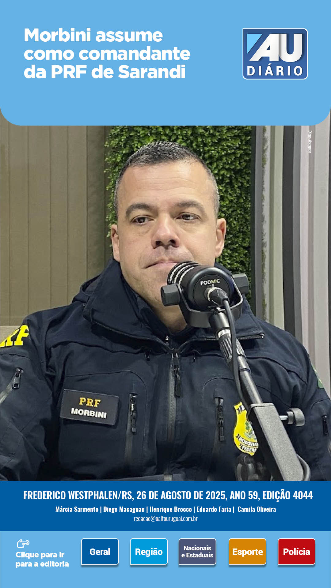 Capa Edição 4044 - Terça