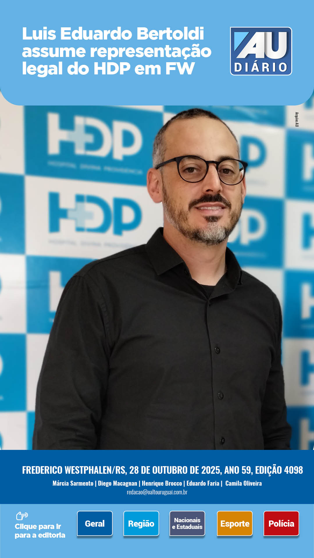 Capa Edição 4098 - Terça