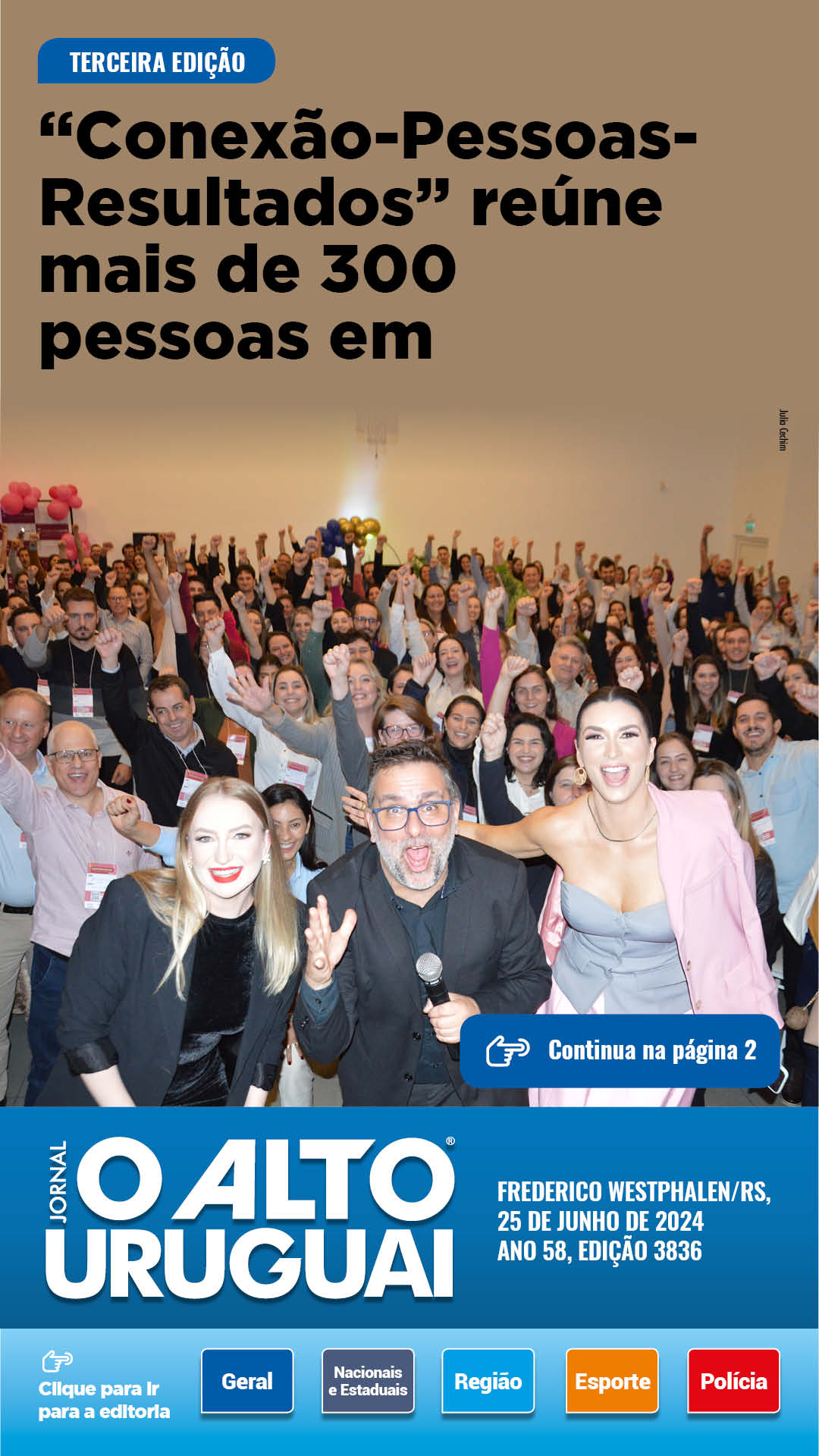 Capa Edição 3836 - Terça
