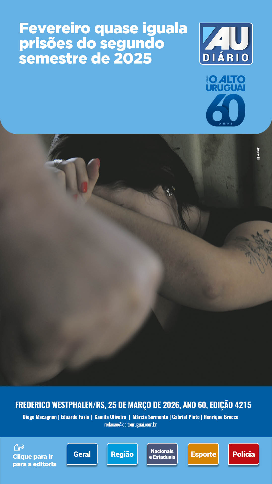 Capa Edição 4215 - Quarta