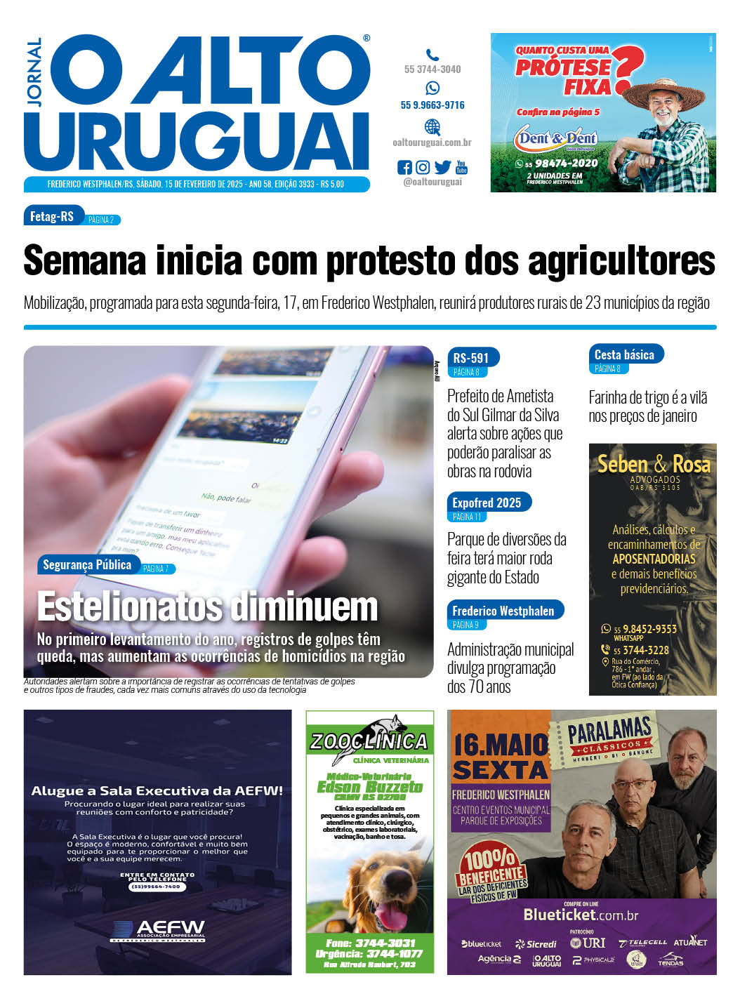 Capa Edição 3933 - Sábado