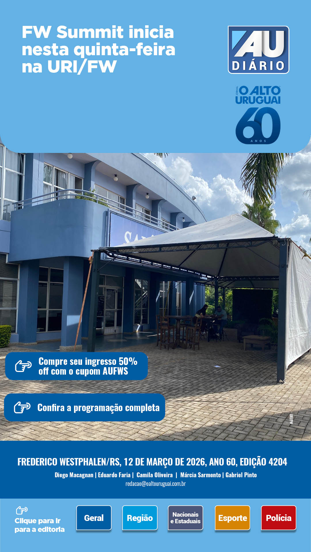 Capa Edição 4204 - Quinta