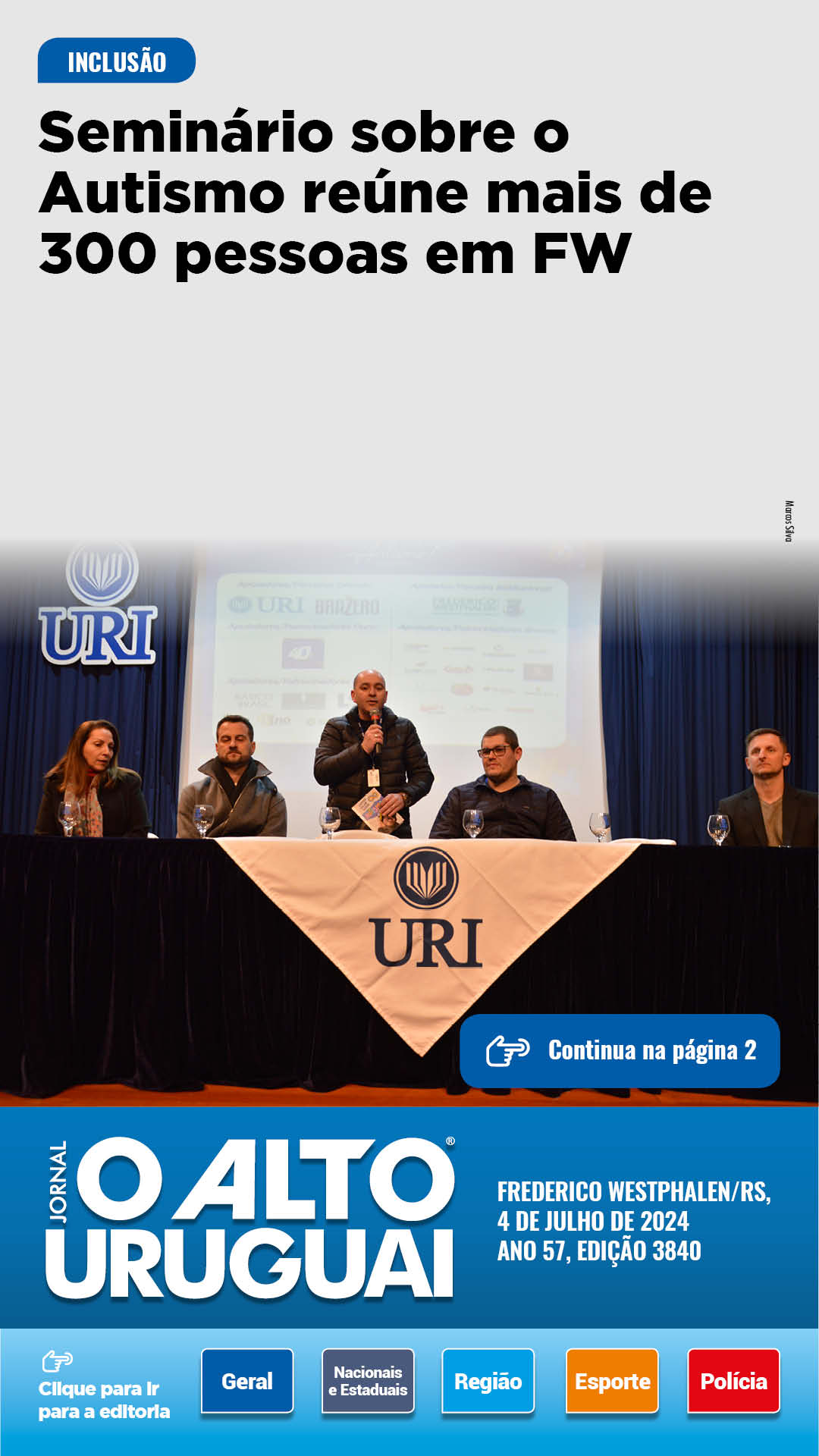 Capa Edição 3840 - Quinta