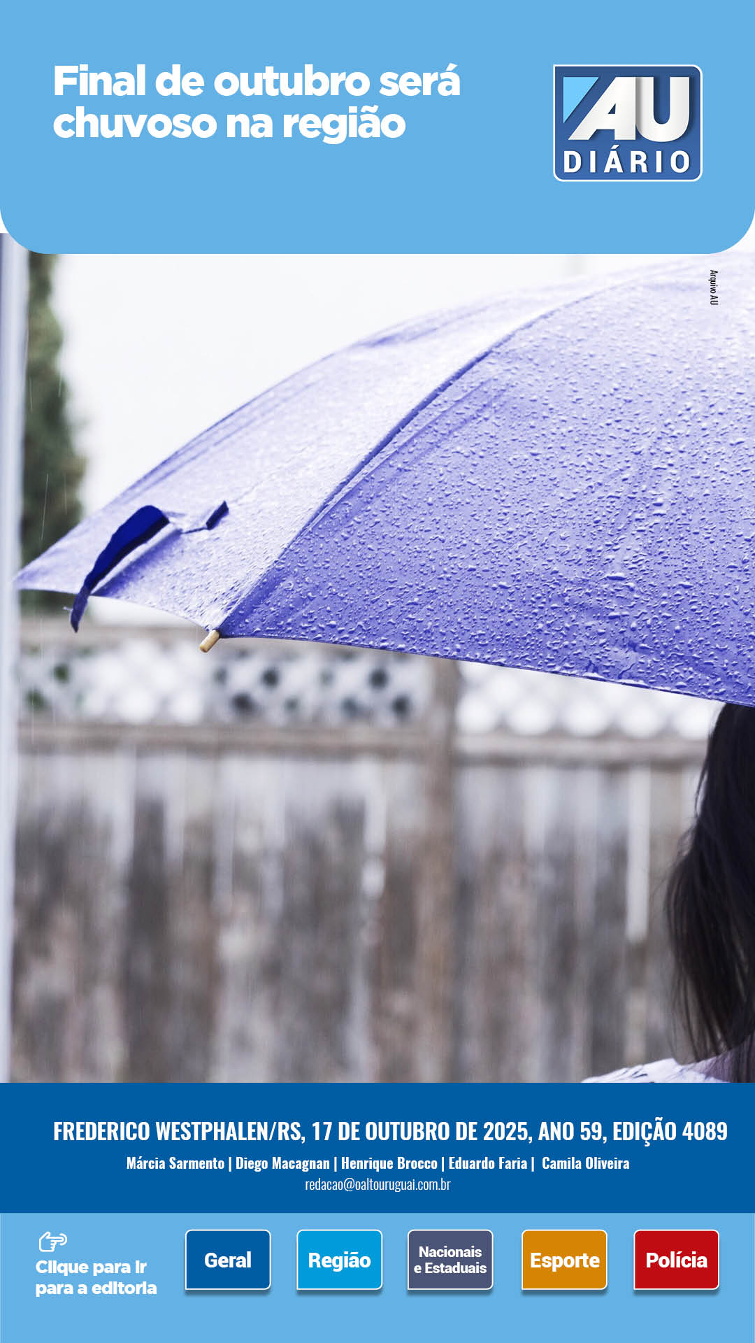 Capa Edição 4089 - Sexta