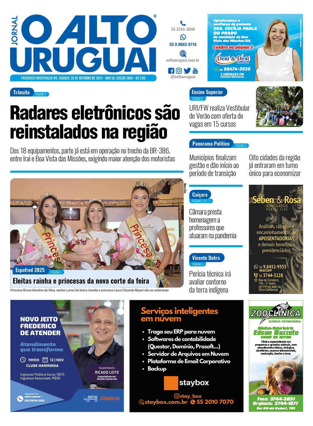 Capa Edição 3889 - Sábado