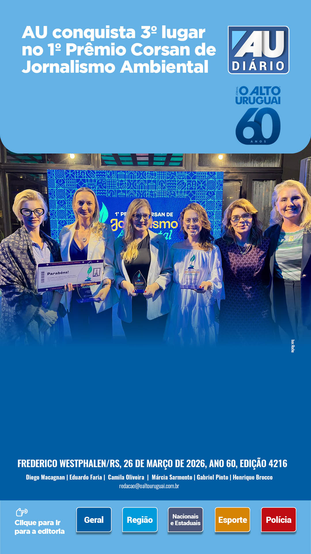 Capa Edição 4216 - Quinta