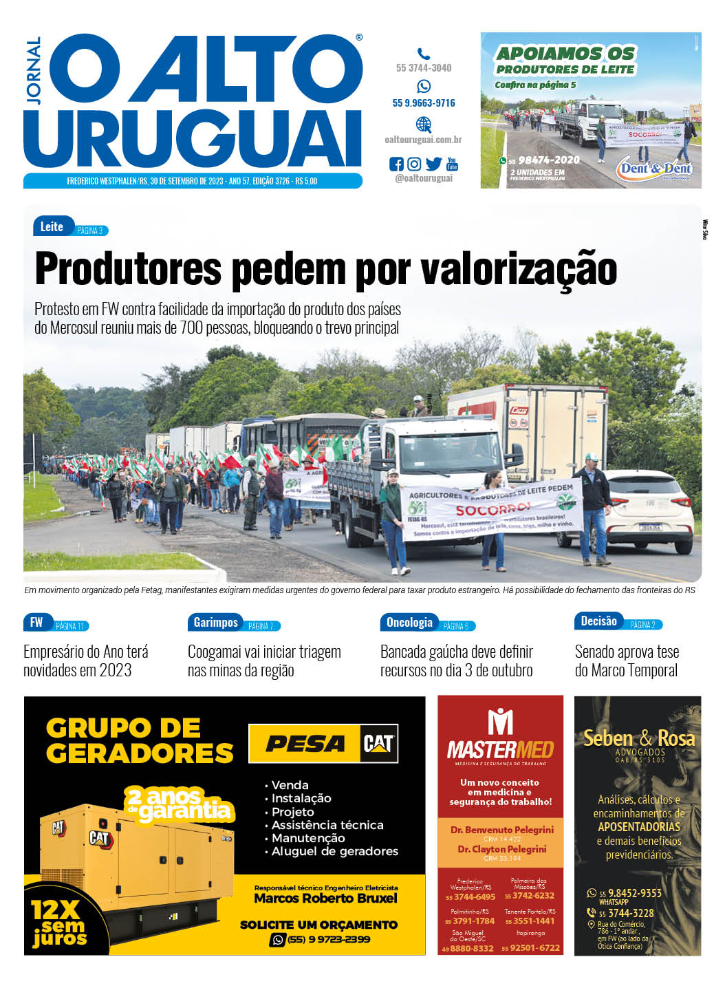 Capa Edição 3726 - Sábado