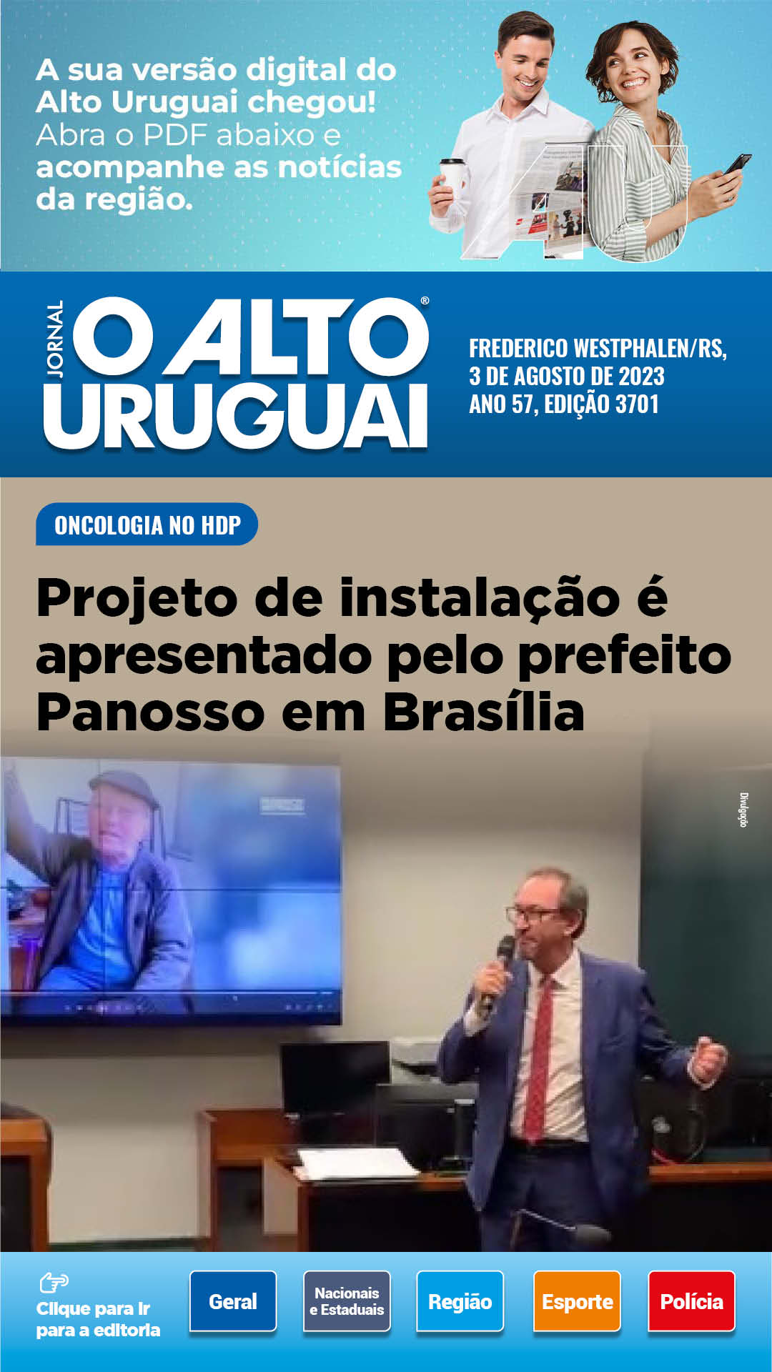 Capa Edição 3701 - Quinta