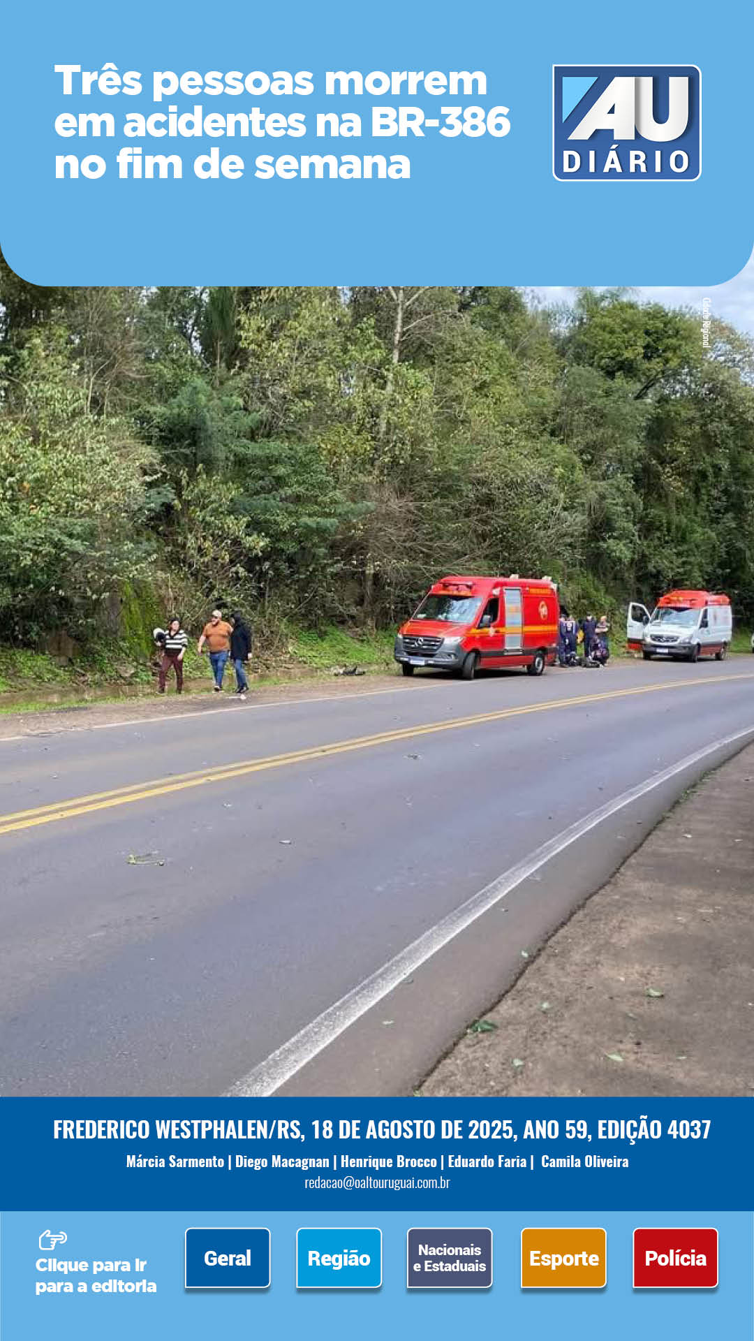 Capa Edição 4037 - Segunda